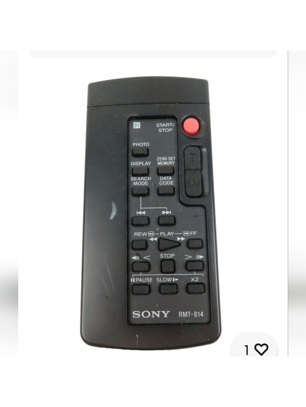 Sony RMT-814 Mini DV Camcorder Remote Control - Picture 2 of 5